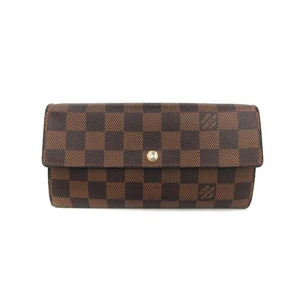中古 Louis エベヌ 長財布 長財布 ポルトフォイユ サラ N ダミエ Vuitton Kh ベクトル レディース エベヌ メンズ ルイヴィトン 二つ折り ベクトル 古着 170 ブランド古着販売のベクトル