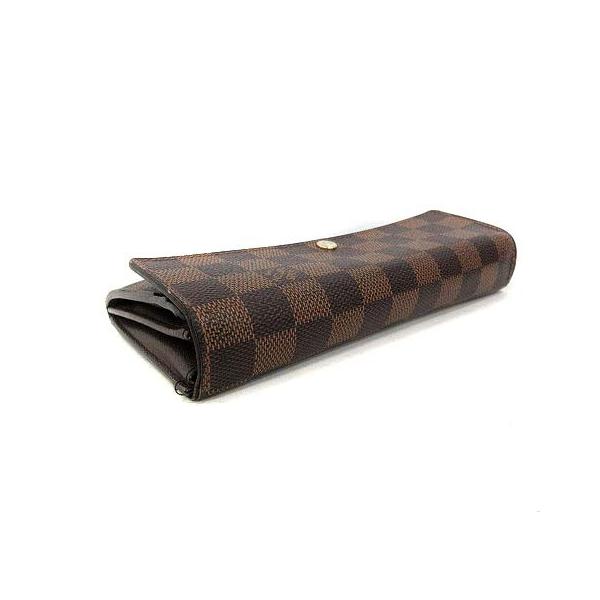 中古 Louis エベヌ 長財布 長財布 ポルトフォイユ サラ N ダミエ Vuitton Kh ベクトル レディース エベヌ メンズ ルイヴィトン 二つ折り ベクトル 古着 170 ブランド古着販売のベクトル