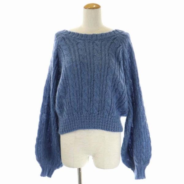コエル COEL ×T. 22AW 2WAYモヘヤケーブルニット セーター 長袖 