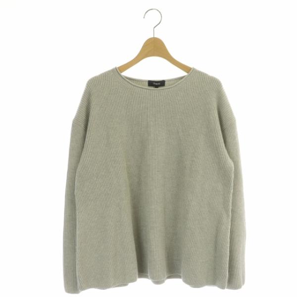 未使用品 セオリー theory 23SS Clean Cottoncash Open Neck LS PO