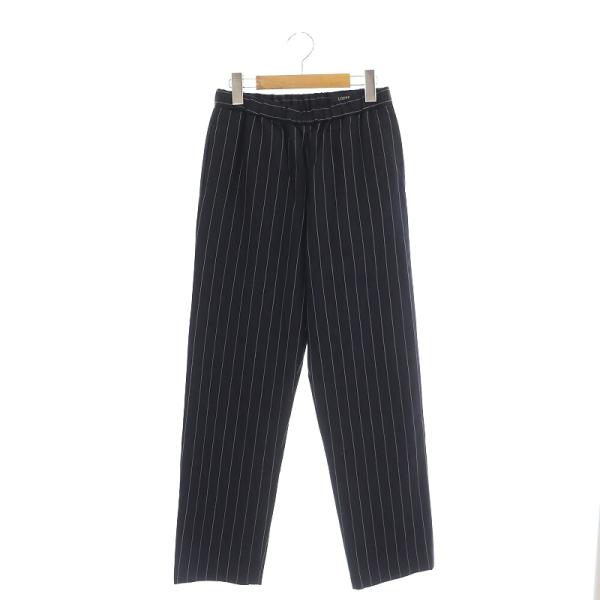 美品✨ LOEFF ロエフ 22AW ストライプ テーパードパンツ ウール100  