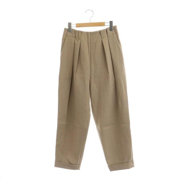 エリンELIN 18AW ハイウエストタックロップドパンツ 38 