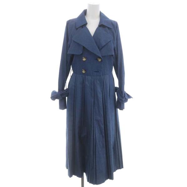 エイミーイストワール eimy istoire デニムプリーツトレンチ コート