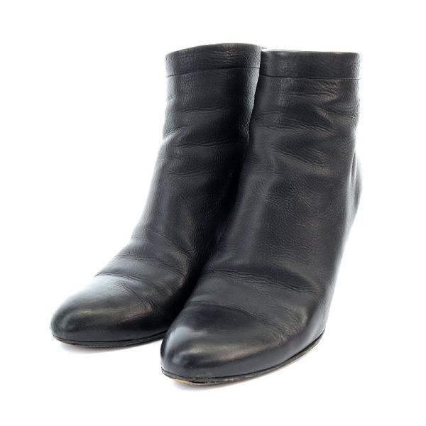 PELLICO ペリーコ ショートブーツ レザー ブラック サイズ38 ペリーコ PELLICO ショートブーツ レザー 36 23cm 黒 ブラック /AK6