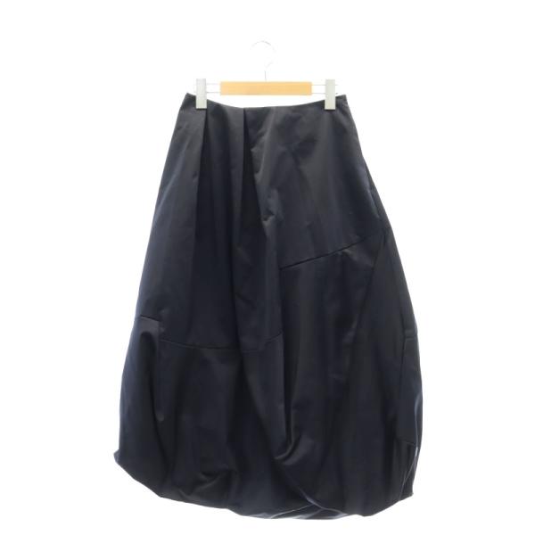 エンフォルド ENFOLD ランダムタック バルーンスカート ロング 36 紺  