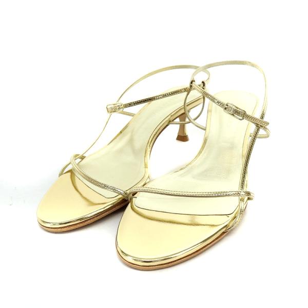 ブレンテッラ BRENTELLA 23SS GOLD STRAP サンダル レザー 38 25cm
