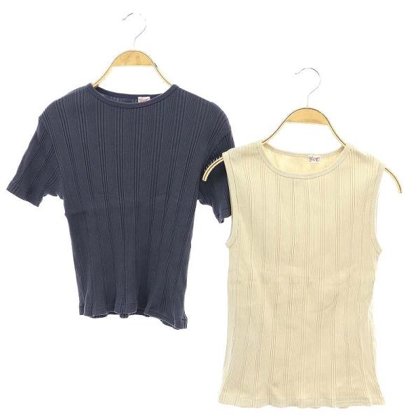 YOUNG&amp;OLSEN - 新品ヤングアンドオルセン　アダムエロペ　トップス　カットソー　半袖Tシャツ　リブ YOUNG&OLSEN - 新品 ヤングアンドオルセン アダムエロペ
