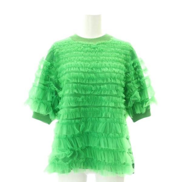 新品タグ付きビジュー付きバックレースカットソーミュベール 