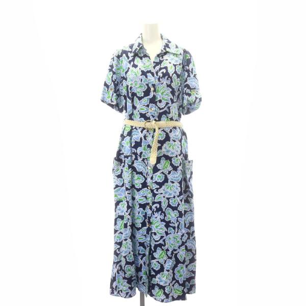 ZARA 未使用品 ザラ 花柄シャツワンピース ロング マキシ丈 半袖 ZARA 未使用品 ザラ 花柄シャツワンピース ロング マキシ丈 半袖