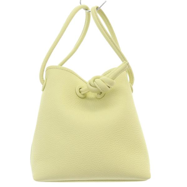 ヴァジック VASIC BOND MINI ハンドバッグ レザー 黄色 イエロー /SR  