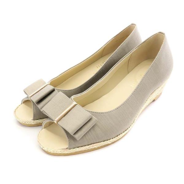 DIANA ダイアナ リボンウェッジソールパンプス オープントゥ DIANA ダイアナ リボンウェッジソールパンプス オープントゥ