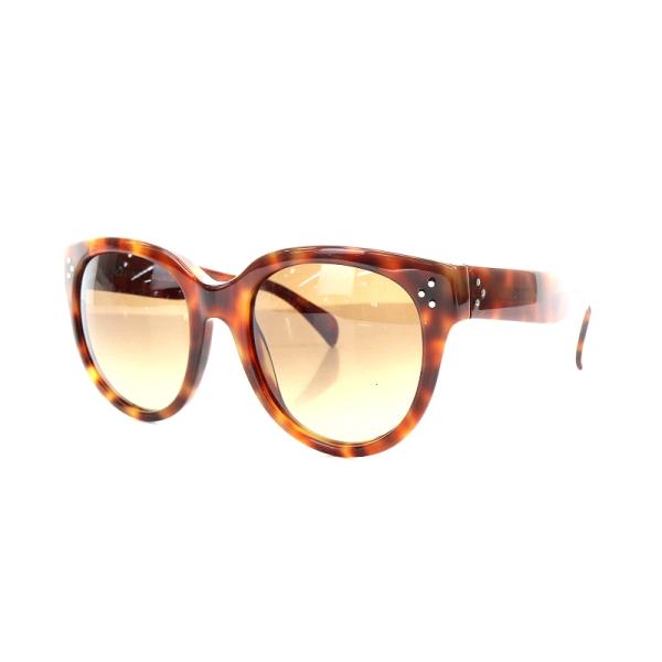 【美品】CELINE サングラス　ブラウン(べっ甲) 美品 CELINE サングラス CL40169I 53F べっ甲柄 ボストン型