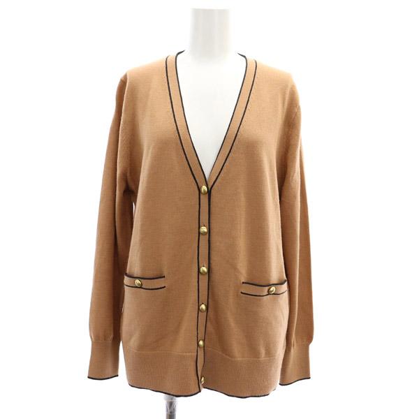 超美品☆22AW☆セオリーリュクス ウール カーディガン ライトブラウン 超美品☆22AW☆セオリーリュクス ウール カーディガン ライトブラウン