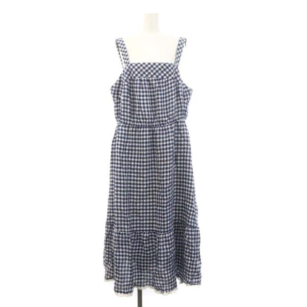 フランシュリッペ franche lippee Black バックリボンギンガムチェック  