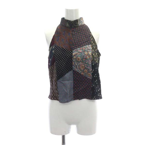 マリオンヴィンテージ MALION Vintage ホルターネックパッチワーク  