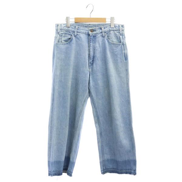 アンユーズド UNUSED カットオフデニムパンツ ワイド ストレート 