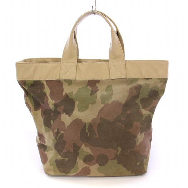 チンクアンタ Cinquanta カモフラレザートートバッグ スエード レザー