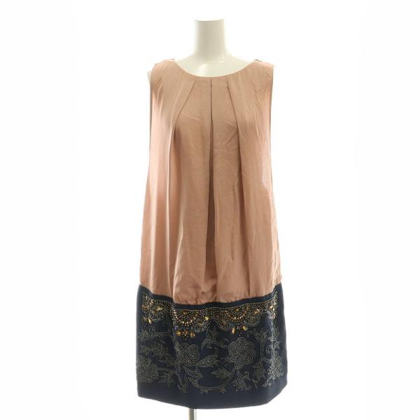 グレースコンチネンタル ドレス ワンピース ノースリーブ タイト ひざ  