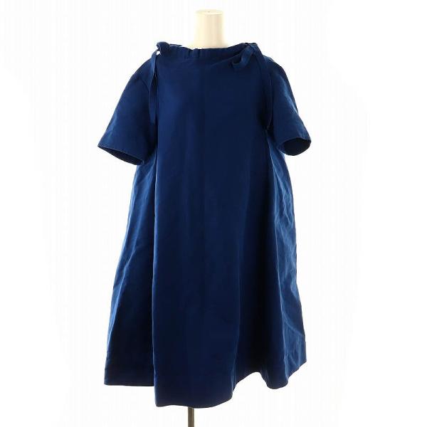 MARNI マルニ オフショルダービックシルエットワンピース 36 青 MARNI マルニ オフショルダービックシルエットワンピース 36 青