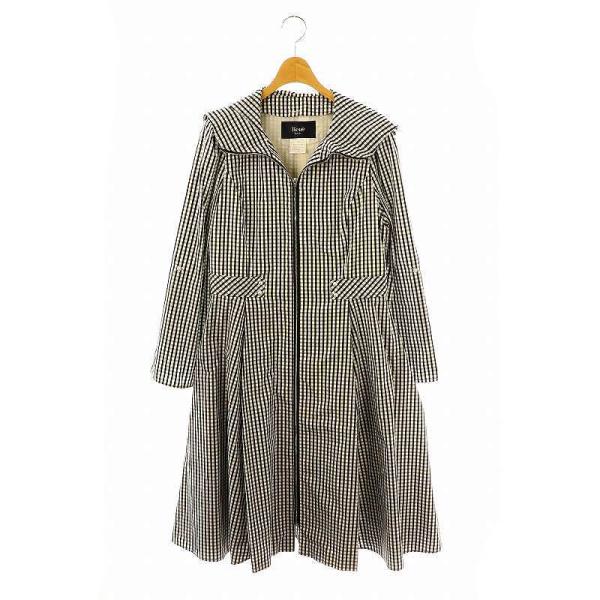 Rene ルネ　ギンガムチェックフードコート Rene ルネ ギンガムチェックフードコート René