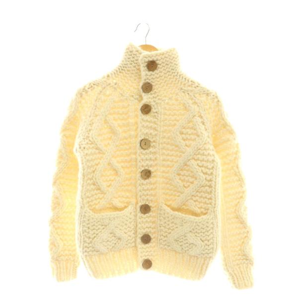 【中古】未使用品 ダブルジェイケイ wjk 23AW hand knitting cardigan ニットカーディガン S アイボリー 6311 未使用品 ダブルジェイケイ wjk 23AW hand knitting cardigan ニット