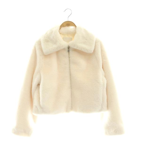 CELFORD セルフォード ショートコートホワイト セルフォード CELFORD 24AW ファーショートジャケット ジップ