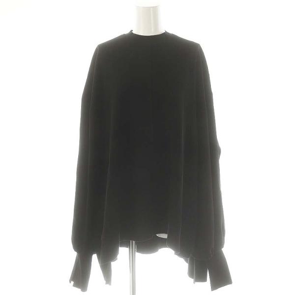 未使用品 エンフォルド ENFOLD ダブルサテンリブブラウス ミリオーネ