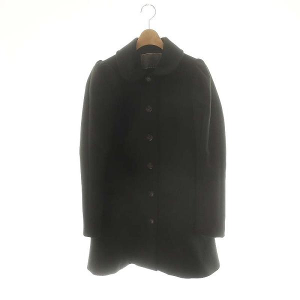 ワンアフター アナザー ナイスクラップ one after another NICE CLAUP 袖コンシャスコート ロング ブラック /SY ■OS レディース