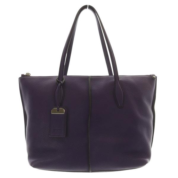 TOD'S ショルダーバッグ　トートバッグ　パープル　レザー トッズ TOD'S ジョイレザートートバッグ ハンドバッグ 紫 パープル