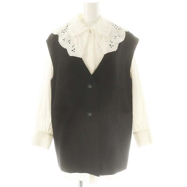 アメリヴィンテージ Ameri VINTAGE 2way LADY BLOUSE WITH VEST アメリヴィンテージ Ameri VINTAGE 2way LADY BLOUSE WITH VEST