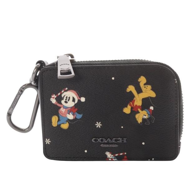 COACH（コーチ） COACH Disney Lジップ キー ケース ホリデイ プリント