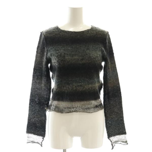 PERVERZE Double Mohair Cropped Tops パープル PERVERZE Double Mohair Cropped Tops ニット PERVERZE Double Mohair