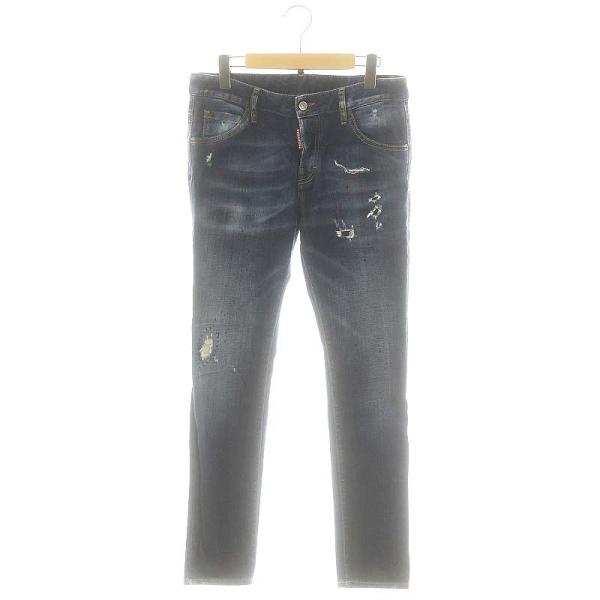 DSQUARED2 ダメージデニム　スキニー/slim jean 50 DSQUARED2 (ディースクエアード) ミディアムギャラクシー