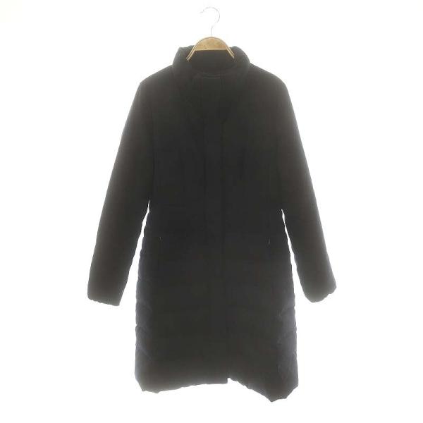 【中古】アナイ ANAYI ロングダウンコート ジップアップ 36 紺 ネイビー /AT ■OS レディース アナイ ANAYI ロングダウンコート ジップアップ 36 紺 ネイビー /AT