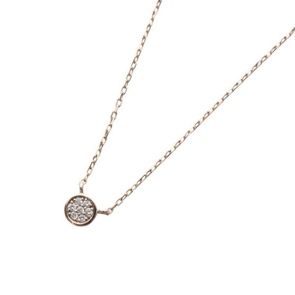 エテ ete K10YG ブリリアント ダイヤモンド ネックレス 0.02ct