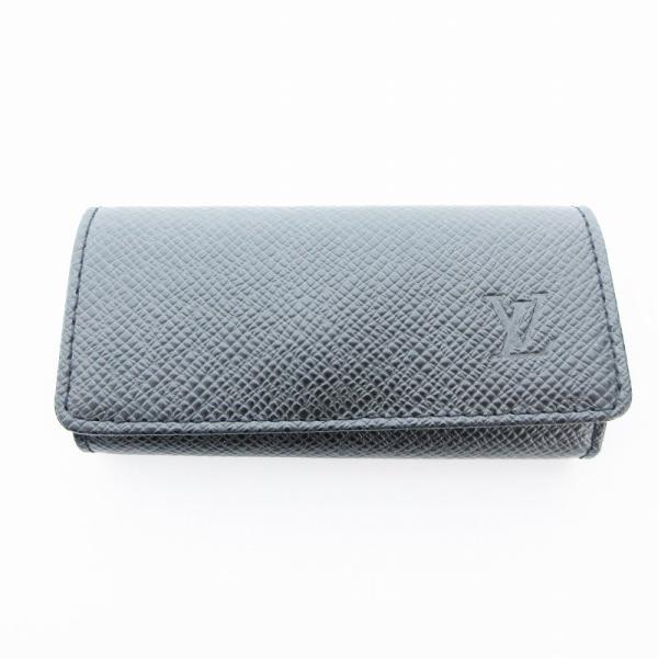 ルイ ヴィトン タイガ ミュルティクレ 4連 キーケース 黒 メンズ LOUIS VUITTON - 極上美品✨ ルイヴィトン タイガ キーケース