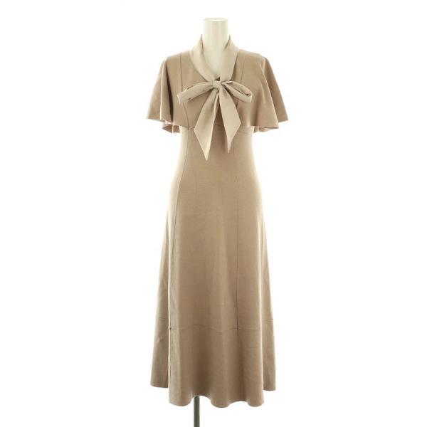 herlipto Embroidery Poplin Dress ワンピース　M Pleated Lace Knit Dress（ワンピース）｜Her lip to（ハー