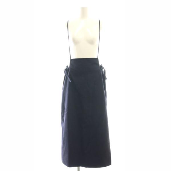 【極美品】 Drawer ドゥロワー マキシ丈 リネン混 ジャンパースカート 黒 即納】アシンメトリーな2Wayリネンジャンパースカート グレー ロング