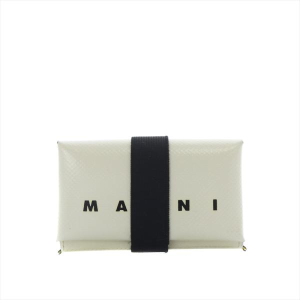 MARNI 二つ折り財布 ホワイト ホワイト サフィアーノレザー 二つ折りウォレット | Marni
