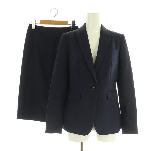 ユナイテッドアローズ UNITED ARROWS スーツ セットアップ上下 ウールテーラードジャケット ロングスカート 34 ネイビー【ブランド】ユナイテッドアローズ UNITED ARROWS【表記サイズ】34【実寸サイズ】ジャケット 肩...