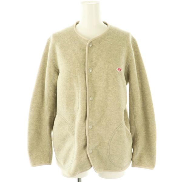 ダントン DANTON フリースノーカラージャケット スナップボタン 34