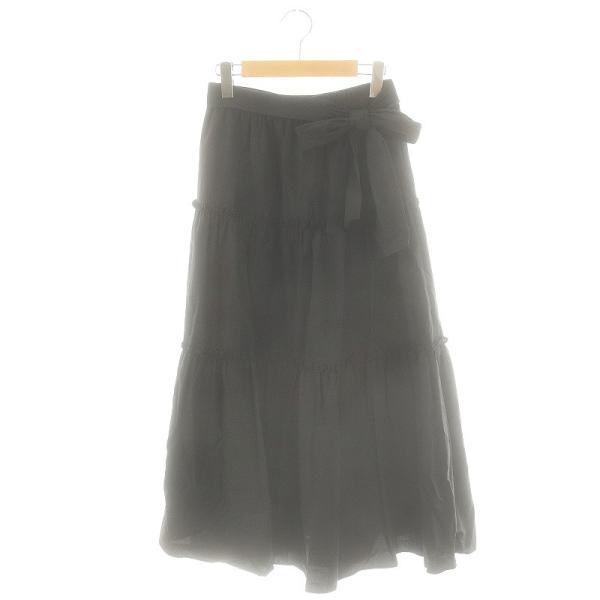 【美品】M’S GRACY 24SS ティアードスカート　ウエストゴム 38 M 美品】M'S GRACY 24SS ティアードスカート ウエストゴム 38 M