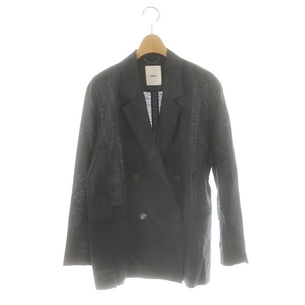 エブール ebure 24SS クリアリネン ダブルブレストジャケット