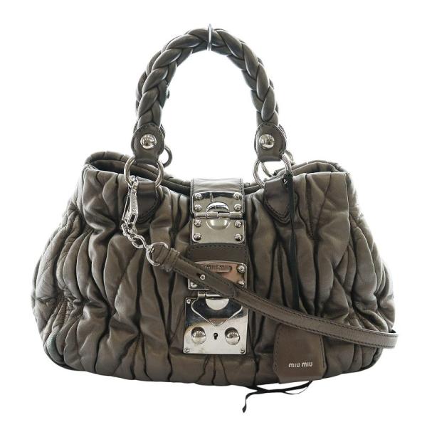 miu ミュウミュウ miumiu マテラッセ 2way ハンドバッグ