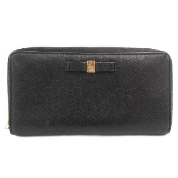 GUCCI グッチ 長財布 ウォレット ラウンドファスナー マイクロ