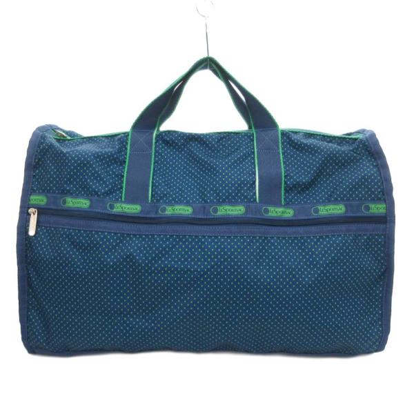 レスポートサック LesportSAC ボストンバッグ ショルダー ドット柄 青