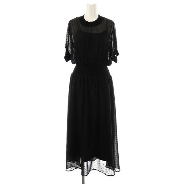 ドレステリア DRESSTERIOR ドットカットジャカードハーフスリーブ