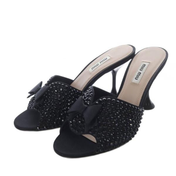 miumiu スパンコール ミュール パンプス サンダル 中古・古着通販】MIU MIU (ミュウミュウ) ビジュースパンコール