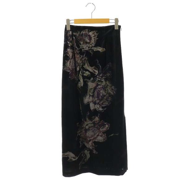 スカート Ameri DRY FLOWER VELOUR SKIRT Ameri（アメリ）の「DRY FLOWER VELOUR SKIRT（スカート）」 - WEAR