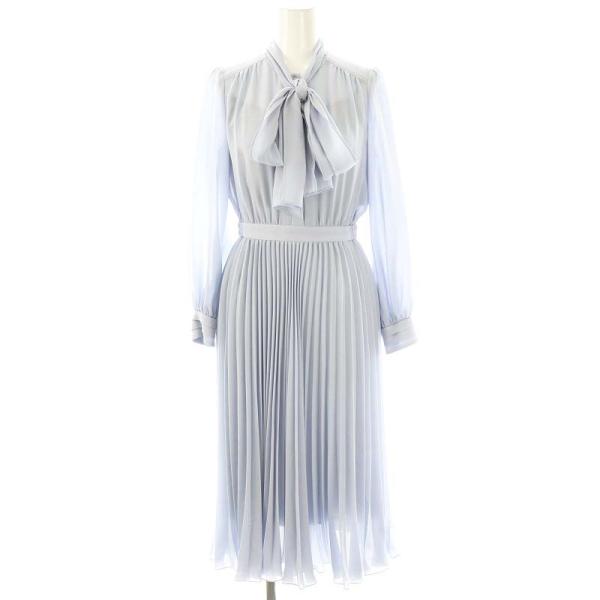 未使用品 アナイ ANAYI シアードビーボウタイプリーツワンピース